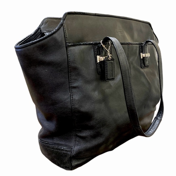 🔥 SALE 🔥 COACH TAYLOR LEATHER NORTH/SOUTH TOTE - F25941 - Picture 12 of 15